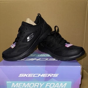 SKECHERS Damen-Sneaker Summits Materialmix Memory Foam 39 (Schwarz) - Bild 1 von 4
