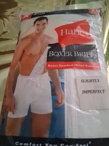 Boxer vintage HANES 2 paia intimo taglia XL, sigillato. - Foto 1 di 8