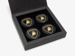 4x Lamborghini Nabendeckel Felgendeckel Emblem wheel center cap Set 0R1400107 - Bild 1 von 5