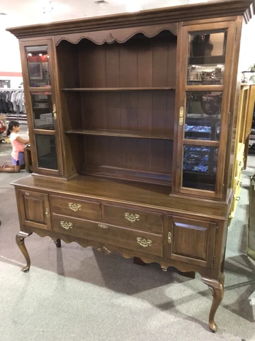Ethan Allen Cupboard China Cabinet Cover