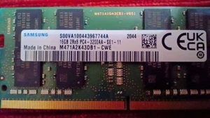 Samsung 16GB RAM DDR4 3200 Mhz PC4-3200AA M471A2K43EB1-CWE Laptop RAM SO DIMM - Bild 1 von 4