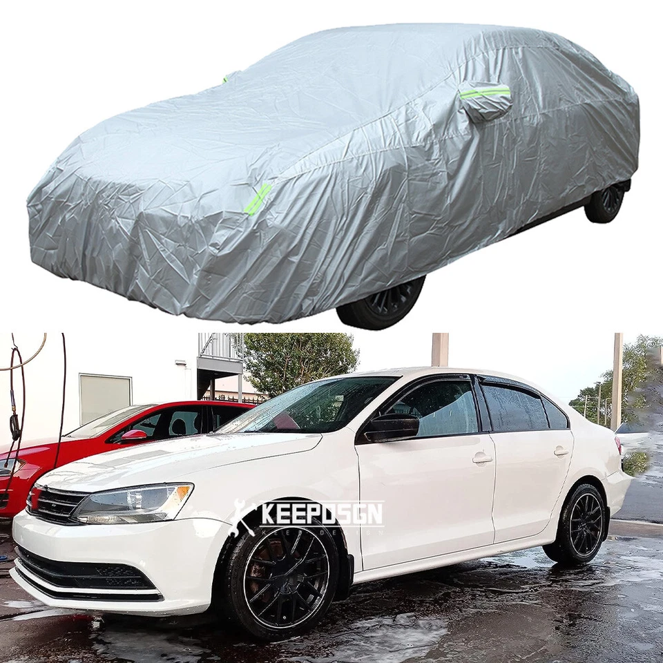 Cubierta completa de coche protección impermeable resistente al polvo para Volkswagen Jetta Golf Foto 1 de 4