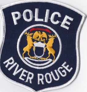 River Rouge white border MI Police Michigan Patch - Picture 1 of 1