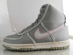 Girls Nike Vandal High LE GS Shoes Size: 5.5Y Color: Gray White Pink - Picture 1 of 7