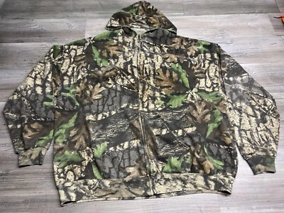 Sudadera con Capucha Jerzees De Colección Para Hombre Talla 3XL Camuflada Roble Mossy Y2K Ropa de Calle Desvanecida Cremallera Completa Foto 1 de 4