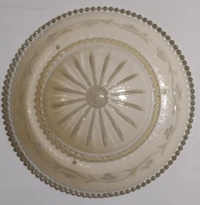 Vintage Replacement Ceiling Light Fixture Large Glass Shade Chandelier 12-1/2” - Picture 1 of 3