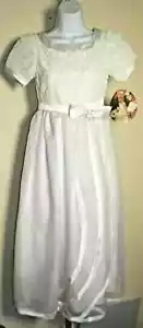 Abito comunione top pizzo bianco Storybook Heirlooms bambina conformazione tg 10 nuovo con etichette - Foto 1 di 2