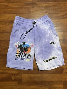 BOOHOOMAN Trippy Purple Limited Edition Worldwide Shorts Size Small - Picture 1 of 4