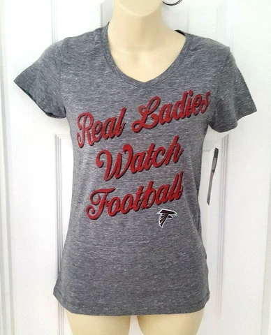 Atlanta Falcons Womens Juniors T Shirt Small 3/5 Real Ladies Watch Football NFL Cover
