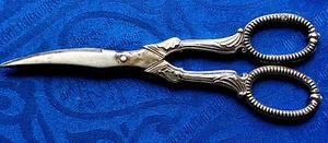 PAIRE DE CISEAU ARGENT MASSIF MINERVE I TITRE A VOIR!!!!! - Picture 1 of 5