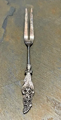 Винтажная посеребренная лимонная вилка Reed and Barton Harlequin сервировка Forget Me Not - Изображение 1 из 3