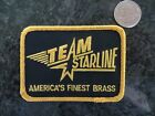 Vintage MInt Fishing Patch - Team Starline Finest Brass - 3 1/2 x 2 1/2 inch