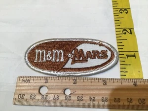 Parche cosido bordado vintage M&M & MARS NUEVO DE STOCK NUEVO og dulces de chocolate caramelo - Imagen 1 de 6