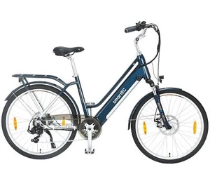 Trekking E-Bike smartEC Trek-26D 26 Zoll 46cm 468WH Blau Damenrad Elektrofahrrad - Bild 1 von 11