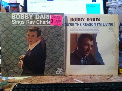 Bobby Darin 2 LP vinyl lot - Sings Ray Charles - You're The Reason I'm Living - Image 1 of 4