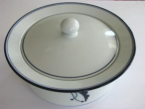 Dansk Flora 2 Qt Round Covered Casserole Bayberry Blue - 9 5/8" - Picture 1 of 7