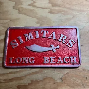 Simitars Long Beach CA Car Club Plakette - Bild 1 von 2