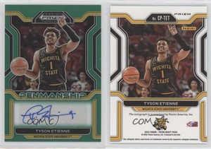 2022-23 Panini Prizm Draft Picks College Penmanship Green Tyson Etienne Auto