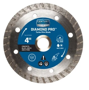 Century Drill & Tool; Diamond Pro 4 in. Turbo Rim Saw Blade - Picture 1 of 1