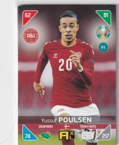Panini Adrenalyn XL Euro EM 2020 2021 Kick Off Nr. 51 Yussuf Poulsen - Bild 1 von 1