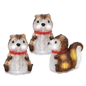 Neu 3 Stück LED Eichhörnchen Lichter für Weihnachtsschmuck Deko Licht - Bild 1 von 5