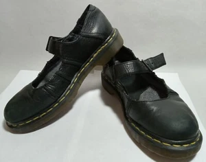 Dr. Martens Mary Jane Black Leather Vintage Chunky Oxford Platform Shoe Size 8 - Picture 1 of 24