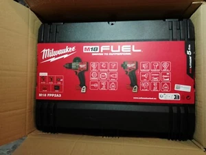 Milwaukee M18FPP2A3-502X Fuel Gen4 Combi Drill & Impact Driver Kit 2 x 5.0Ah NEW - Picture 1 of 1
