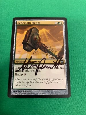 MTG Magic Behemoth Sledge Signed Artist Proof x1 Alara Reborn Steve Prescott - Image 1 of 2