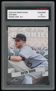 SETH BEER 2018 LEAF PRIZED 1ST GRADED 10 ROOKIE CARD RC #17 MLB DIAMONDBACKS - Picture 1 of 1
