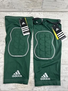 2 Stück - L Adidas Techfit Climacool Ironskin grün Knie Ärmel Polster Bein Sport - Bild 1 von 9