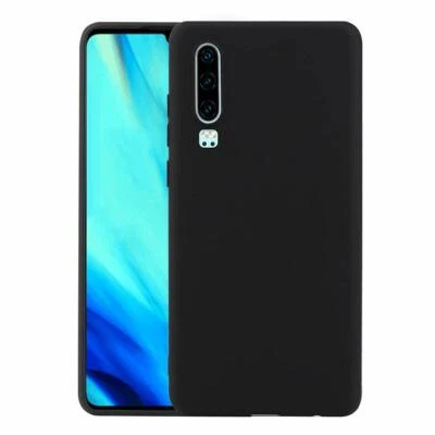COVER CUSTODIA PER HUAWEI P30 P 30 NERO OPACO TPU SLIM MORBIDA ULTRASLIM - Immagine 1 di 4