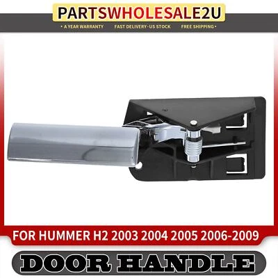 Maçaneta interna dianteira ou traseira cromada lateral para Hummer H2 2003-2009 - Imagem 1 de 4