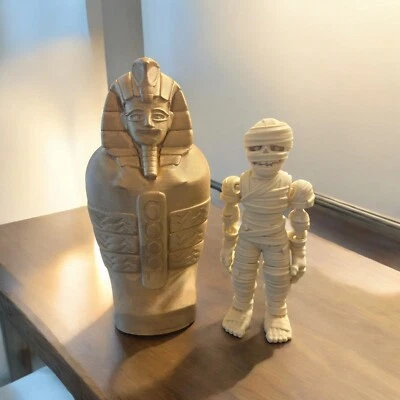 Impresión 3d, momia, sarcófago, egipcio, decoración de Halloween, khat, sah Foto 1 de 4