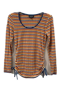 Modcloth Shirt Women’s Size Small Tie-Side Striped Y2K Top - Picture 1 of 6