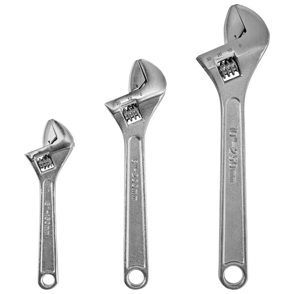 Adjustable Wrench Spanner Plumbing 8 10 12 Inch Heavy Duty Shifting Tool UK — 第 1/1 张图片