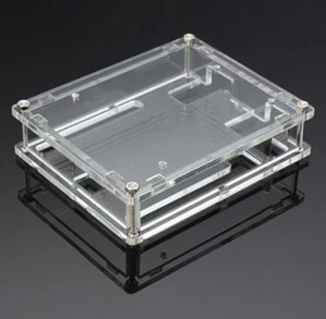 Arduino Uno R3 Acrylic Case Enclosure Shell Transparent Clear Computer Box - Picture 1 of 7