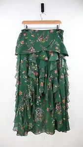 Miss Sixty flamenco skirt in forrest with floral print size UK14 - Foto 1 di 10