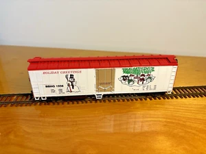 Vintage Bev-Bel 10047 Evans 50' Holiday Greetings Boxcar #HG6993 HO Scale - Picture 1 of 4
