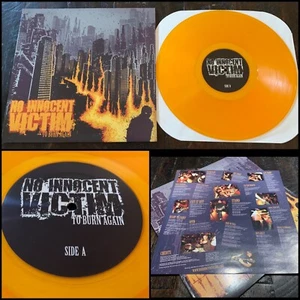 NO INNOCENT VICTIM To Burn Again LP Yellow Vinyl-xDisciplex A.D Morning Again - Picture 1 of 8