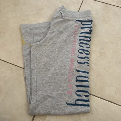 Juicy Couture Gray  Sweatpants Princess Juicy Yellow Pant Splatter Size 14 KIDS - Image 1 of 4