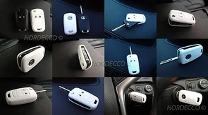 haute qualité silicone porte clés Protection Boîte OPEL / ASTRA INSIGNIA Blanc - Picture 1 of 1