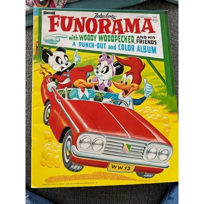 Pájaro carpintero leñoso Walter Lantz Funorama 1963 vintage sin cortar Foto 1 de 4