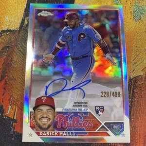 2023 Topps Chrome - Rookie Autographs Refractor #RA-DHA Darick Hall RC Auto /499 - Picture 1 of 2