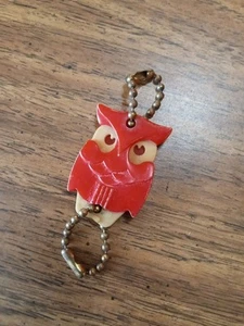 Vintage 1960s Owl Pull Apart Keychain USA Very Unique Advertisement Decent Rare - Picture 1 of 7