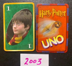 HARRY POTTER UNO 2003 HARRY POTTER Green #1 Card - Picture 1 of 2