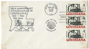 7 '62 FDCs Louisiana, Homestead, Girl Scouts, McMahon, Apprentice, Edu. Homer - Picture 1 of 7