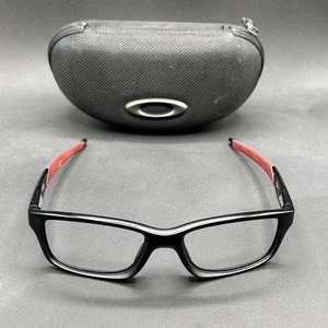 Oakley Crosslink OX8030 Eyeglasses Frame Black & Maroon 55-18-140 Used w/ Case - Picture 1 of 22