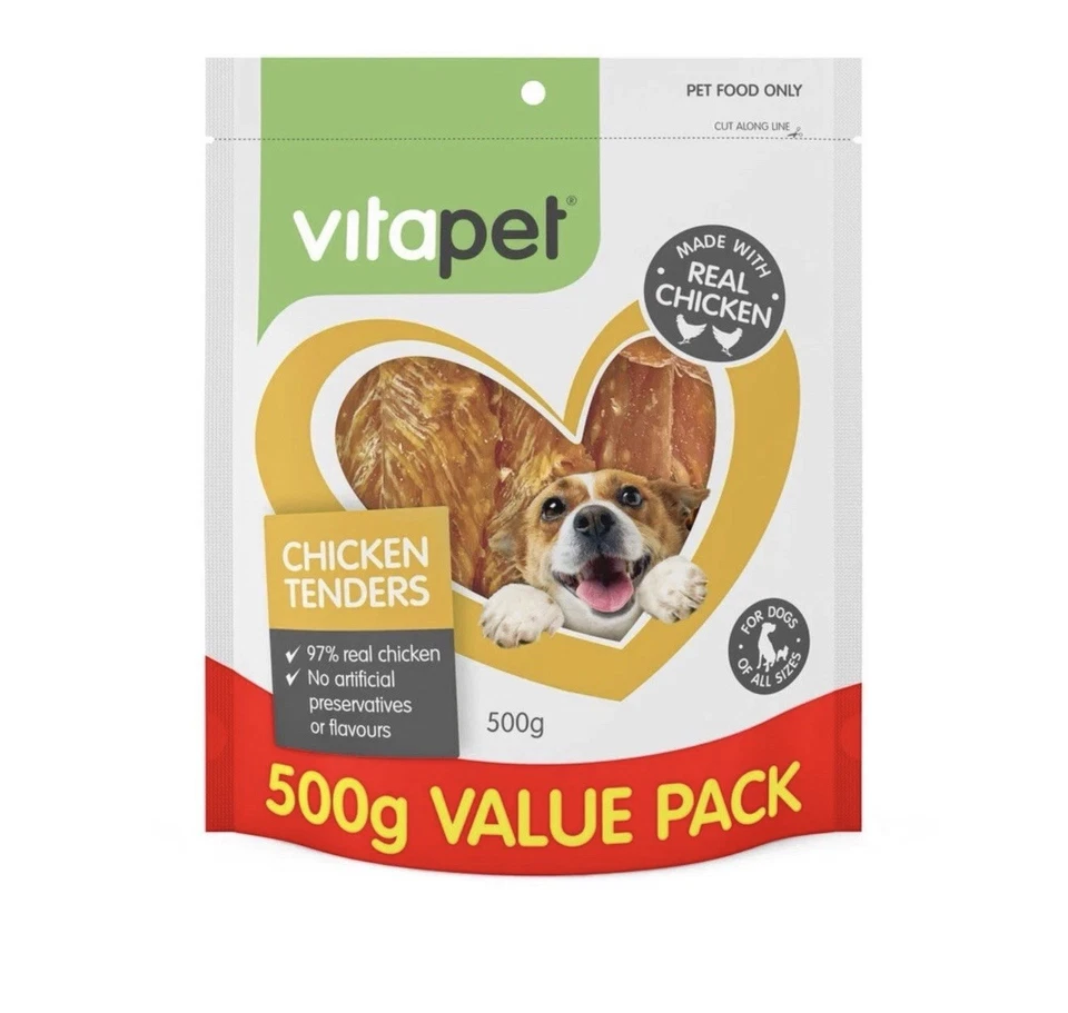 VitaPet Jerhigh Chicken Tender Puppy & Dog Treat 200G