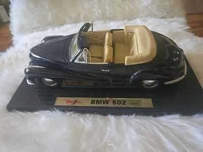 BMW 502 convertible negro vintage Maisto 1955 edición especial coche diecast 1:18 Foto 1 de 4