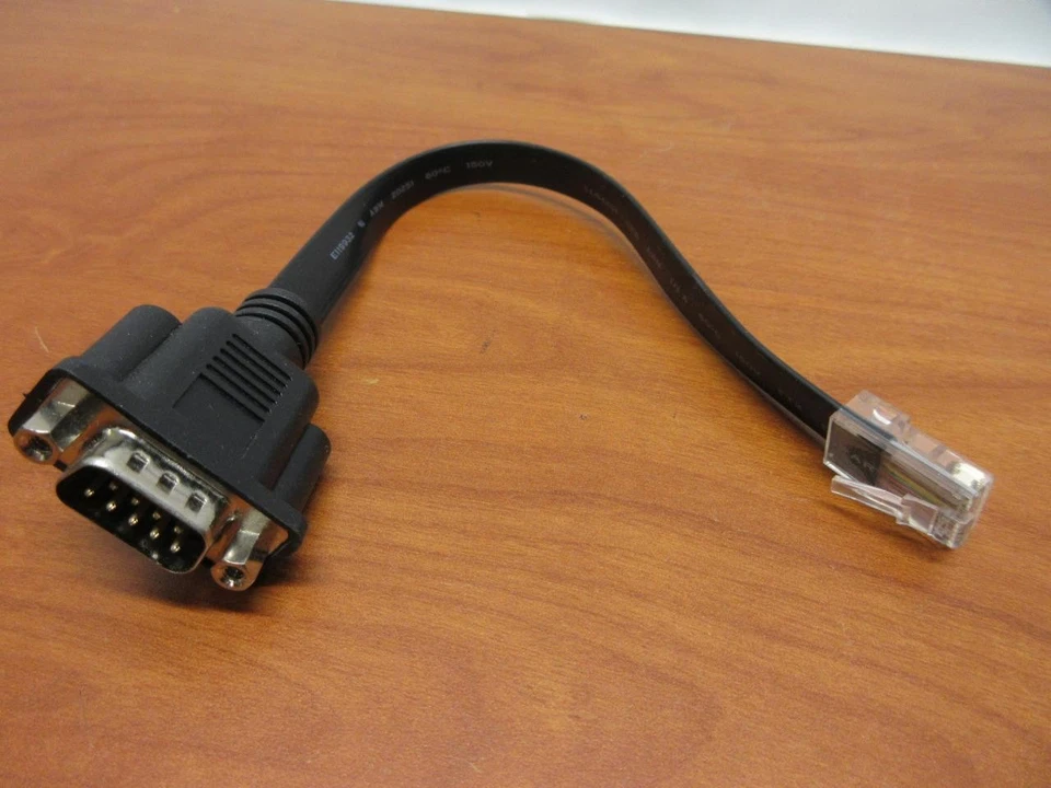 VEGA TECH POS CABLE DB9 RS232 male to RJ45 E189529 AWM 20251 60 ºC - Image 1 of 1